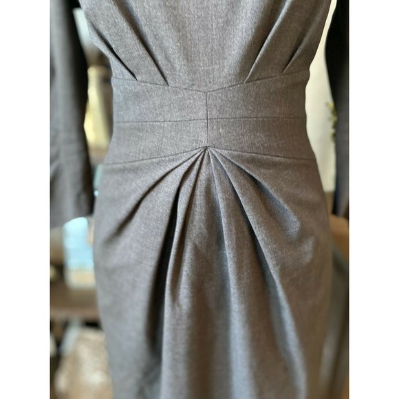 (Sold) Lafayette 148 NY GRAY Gathered Waist Sheath - Picture 5 of 11